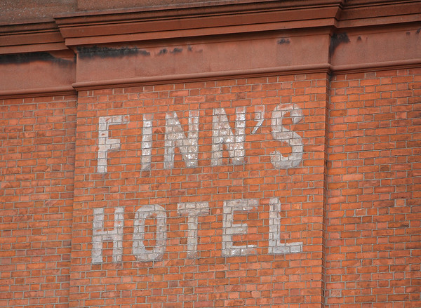 Finn's Hotel sign in Nassau Street