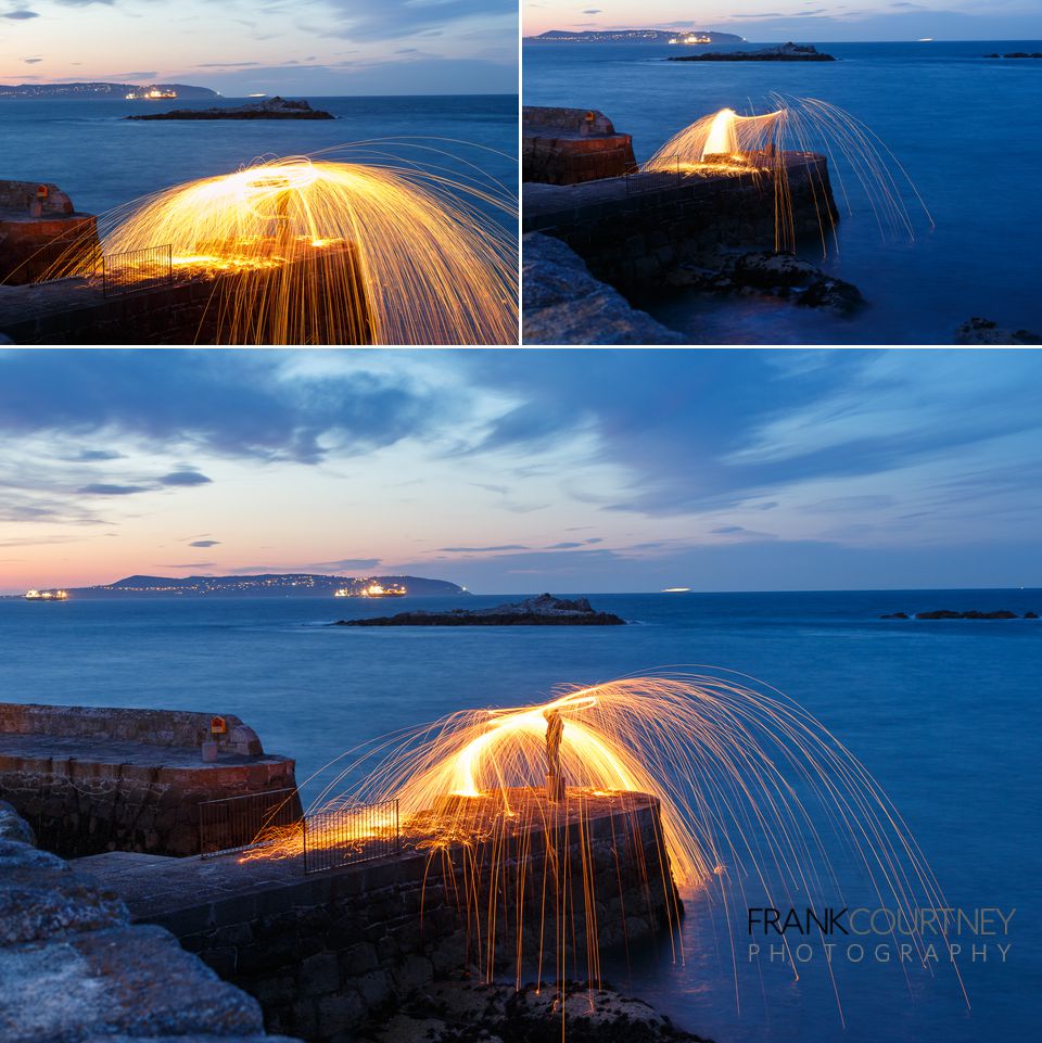 Long exposure at Coliemore Harbour - twilight, Steel Wool