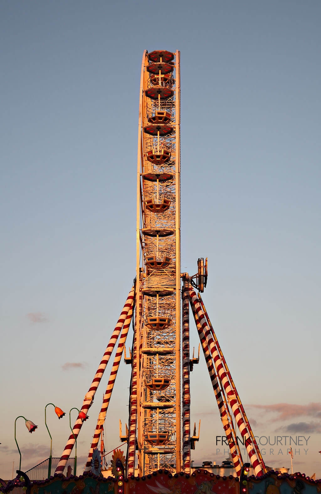 Side view of Ferris Wheel