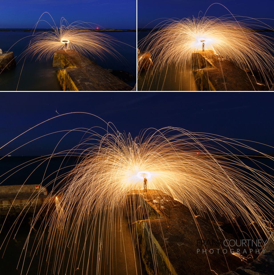 Steel Wool spinning - long exposure