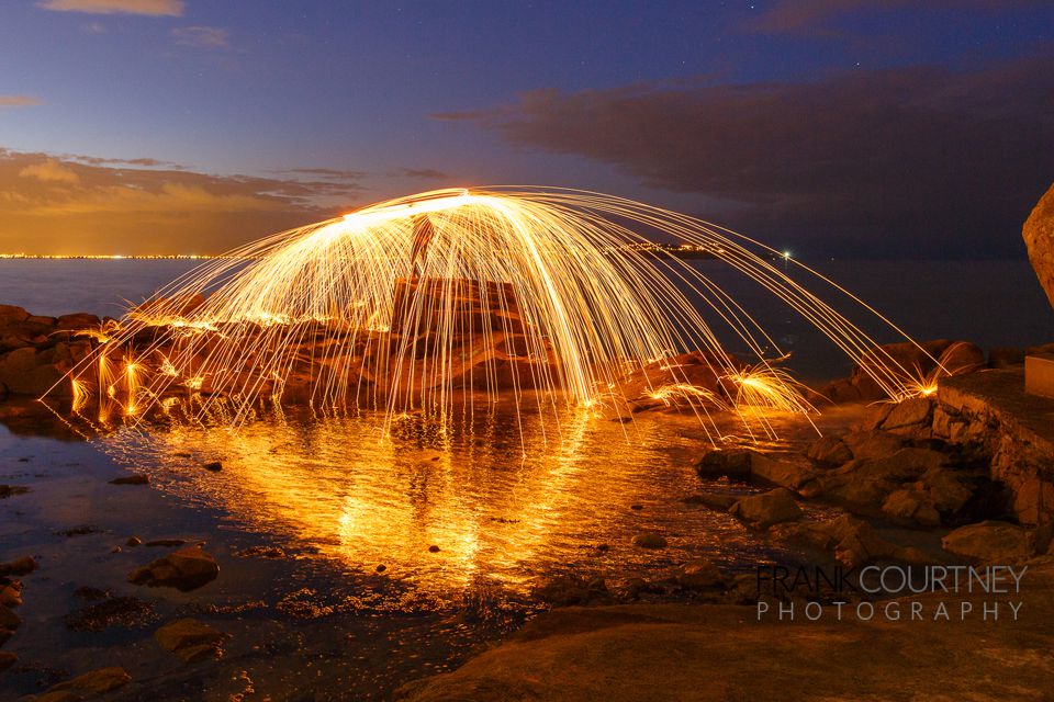 Forty Foot Steel Wool spinning - Dun Laoghaire
