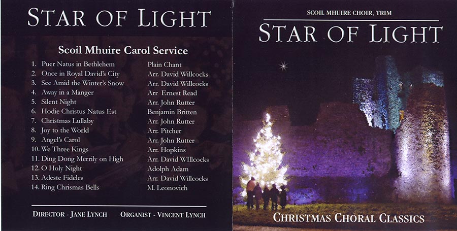 Charity CD Cover – Star of Light, Scoil Mhuire Choir, Trim, Co. Meath –