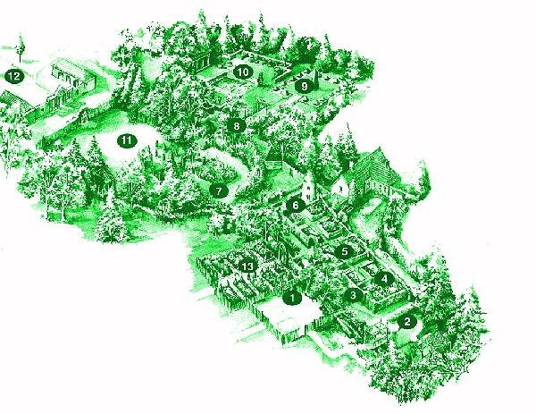 Map of Butterstream Garden - as it was